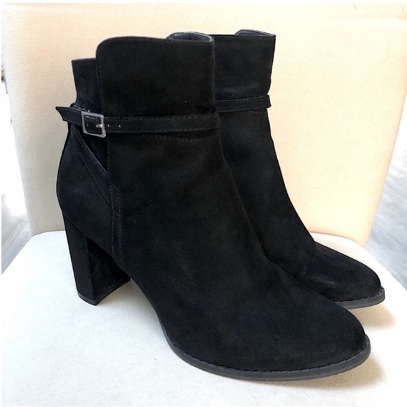 Banana Republic Black Suede Booties - Picture 3 of 5